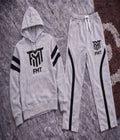 FMT Signature Ash color Tracksuit Set (Hoodie + Palazzo Pants)